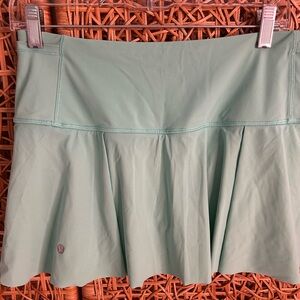 Lululemon Athletica Green Skater Mini Skirt